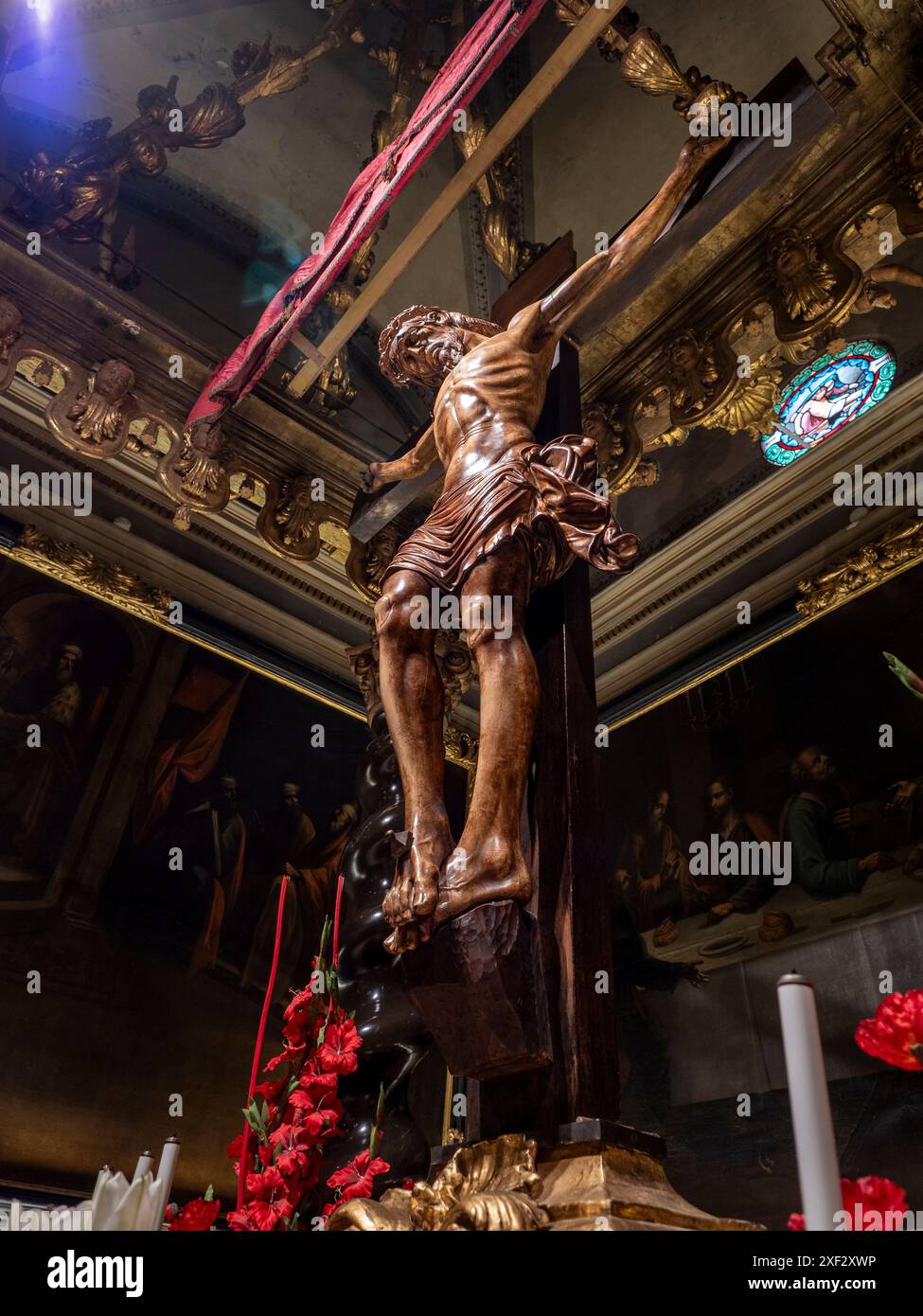 Cathédrale de Barbastro Huesca. Somontano Huesca. Cathédrale Santa María de la Asunción de Barbastro. Cathédrale gothique Banque D'Images