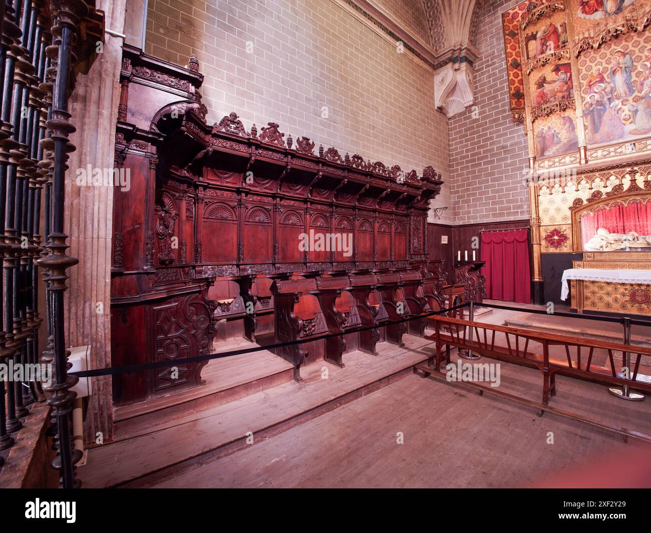Cathédrale de Barbastro Huesca. Somontano Huesca. Cathédrale Santa María de la Asunción de Barbastro. Cathédrale gothique Banque D'Images
