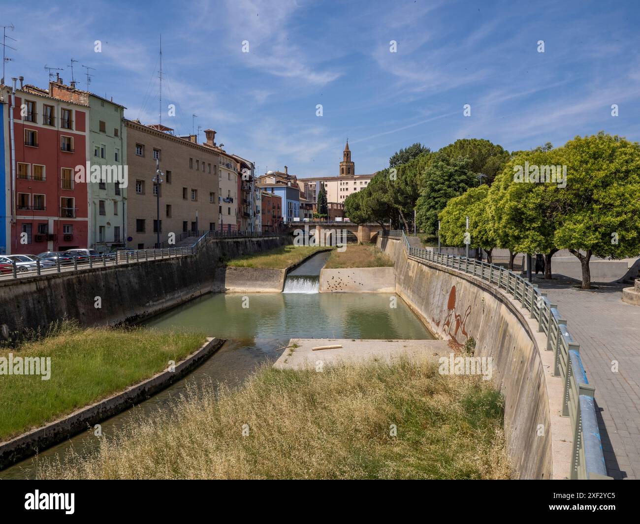 ville de barbastro situé dans la province de huesca. capitale du somontano. Vins Somontano. caves à vin Banque D'Images