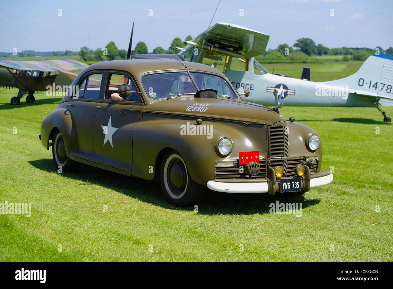 Packard, Clipper, USA 123367, Shuttleworth Air Display, Banque D'Images