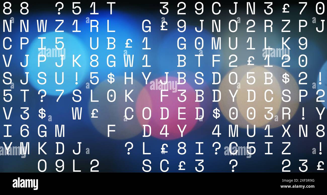 Image du traitement des lettres et des données sur un trafic routier hors foyer Banque D'Images