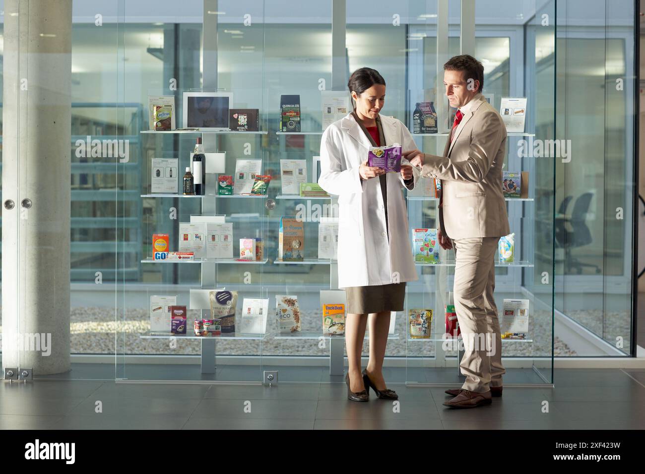 Hall, produits sur l'affichage Banque D'Images