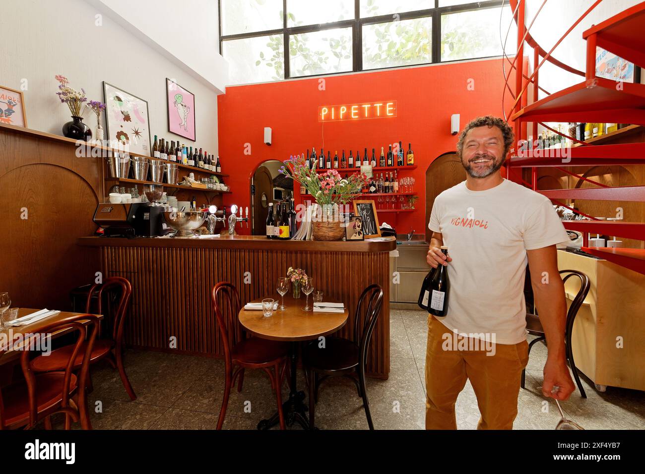 Restaurant 'pipette', Cagliari, Sardaigne, Italie Banque D'Images