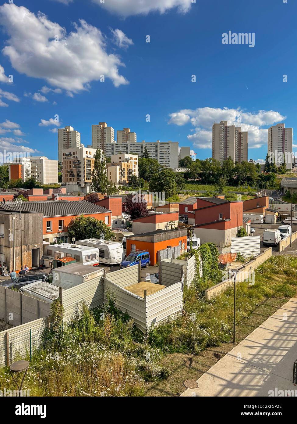 Rosny-sous-bois, France, vue générale, bâtiments, banlieue parisienne, métro ligne 11, Seine Saint Denis Transports en commun Banque D'Images