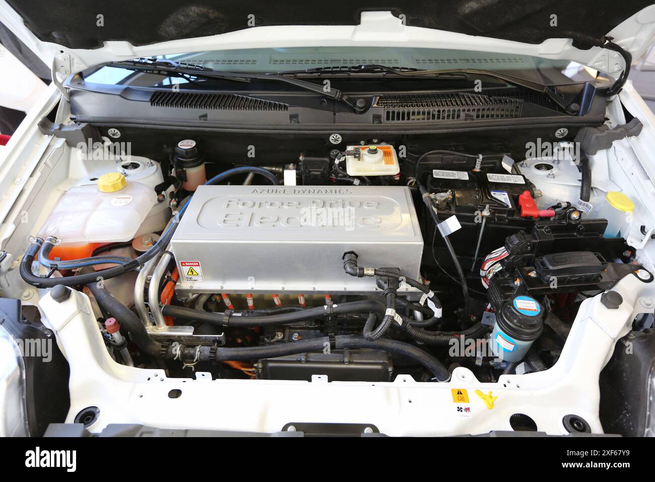 Recherche voiture électrique, voitures écologiques, Vitoria Gasteiz, Alava, Pays Basque, Espagne Banque D'Images