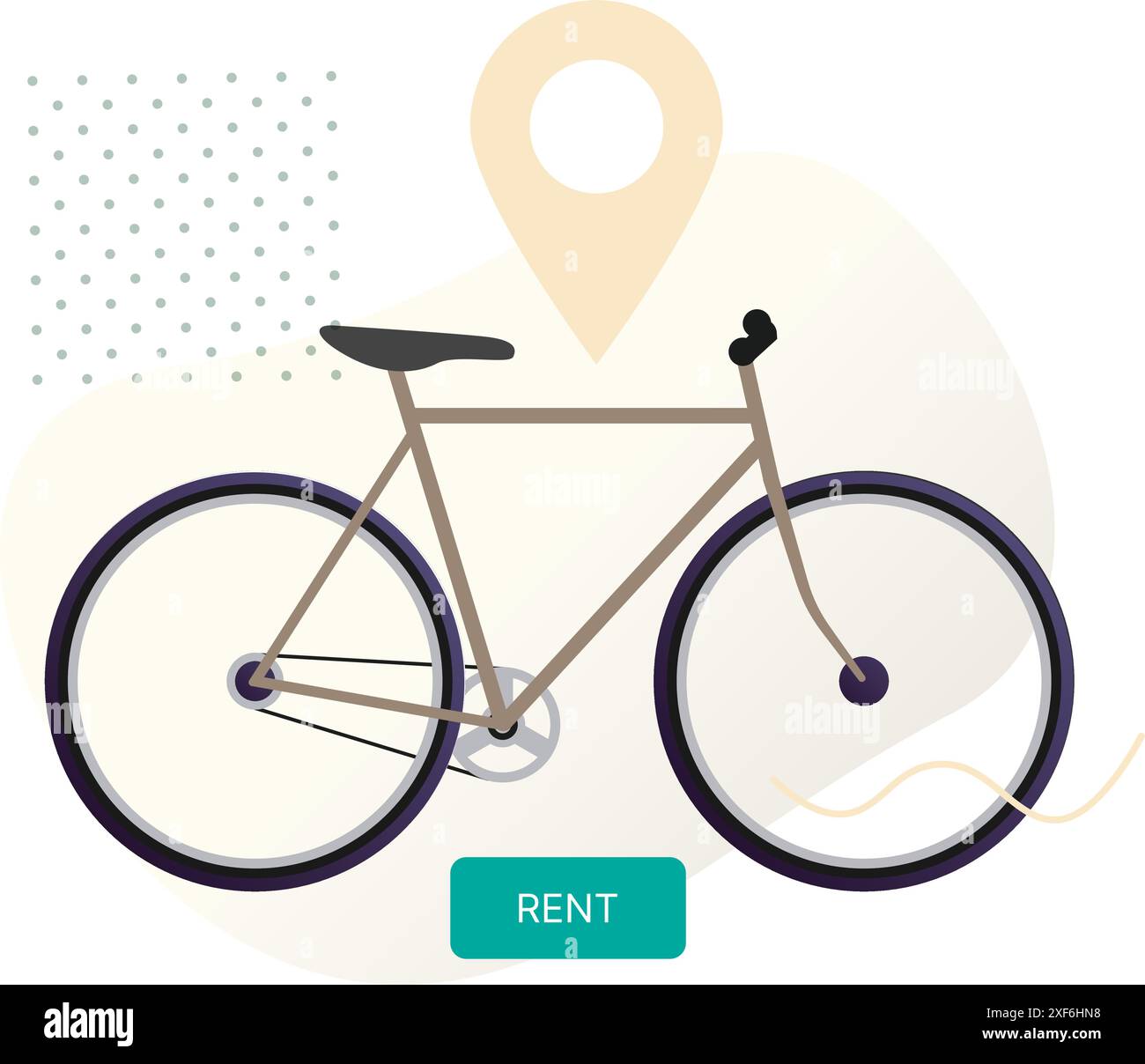 Services de location de vélos - louer en ligne - illustration stock comme fichier EPS 10 Illustration de Vecteur