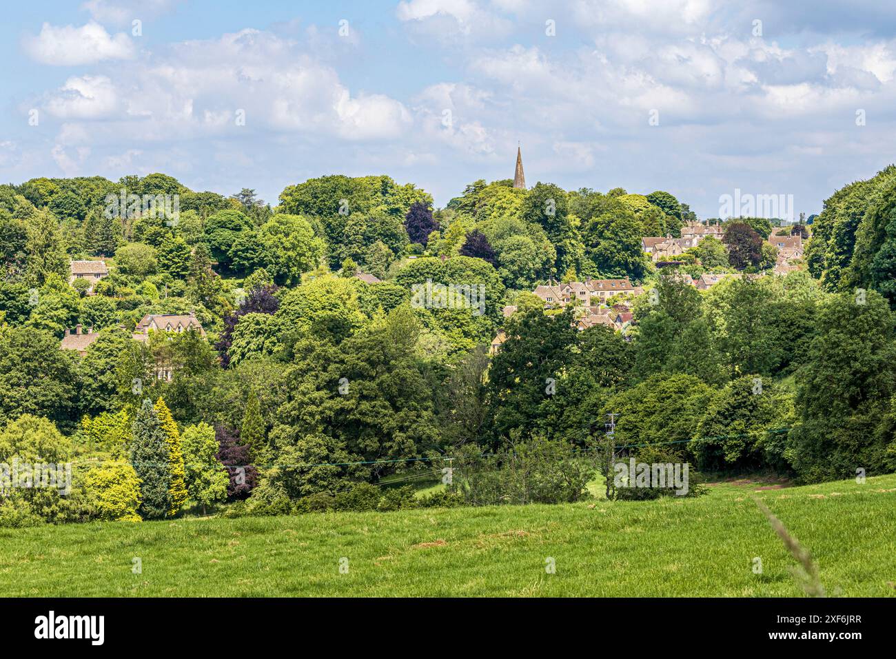 Le village Cotswold de Bisley, Gloucestershire, Angleterre Royaume-Uni Banque D'Images