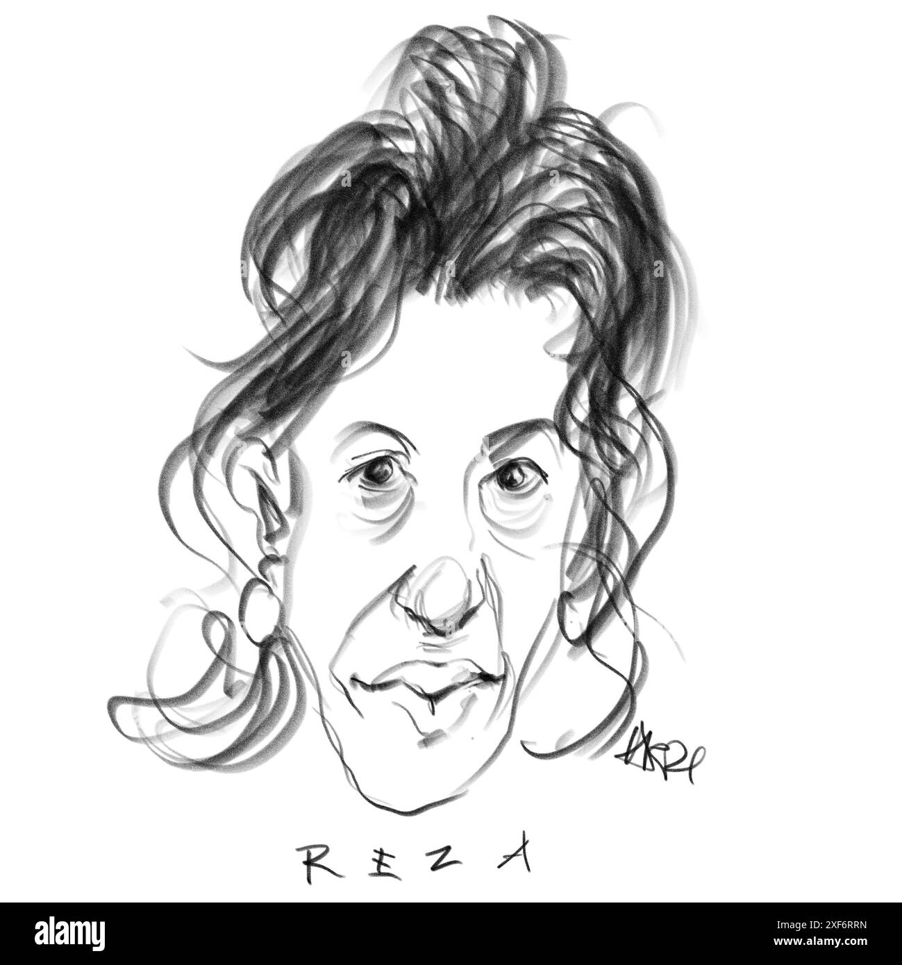 Portrait de l'auteur Yasmina Reza Banque D'Images