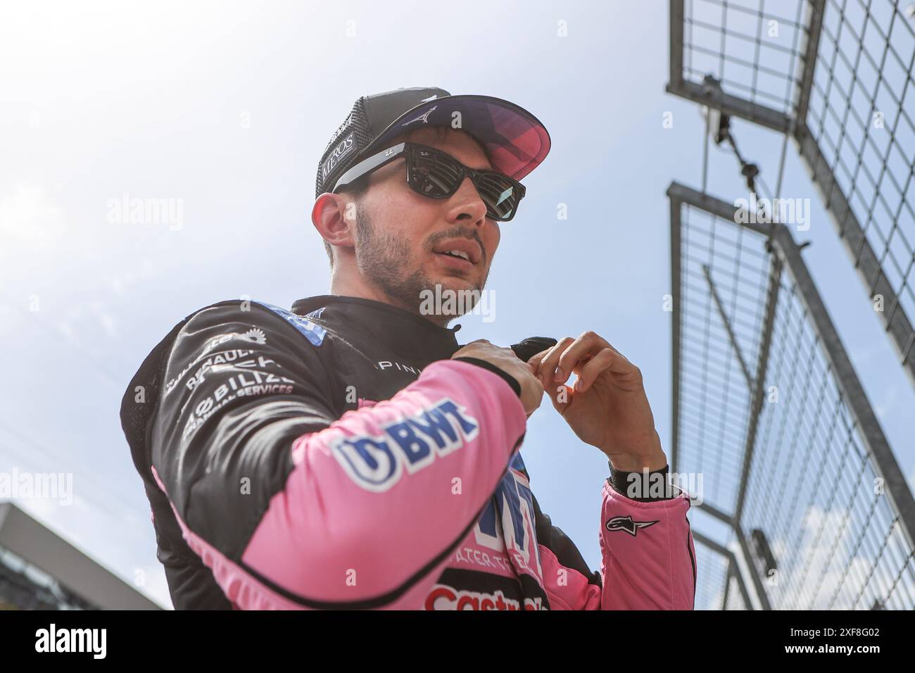 Spielberg, Autriche. 30 juin 2024. Grand Prix d'Autriche de formule 1 Quatar Airlines au Red Bull Ring, Autriche. Photo : Esteban Ocon (FRA) de l'écurie BWT Alpine F1 Team sur la grille avant le départ de la course © Piotr Zajac/Alamy Live News Banque D'Images