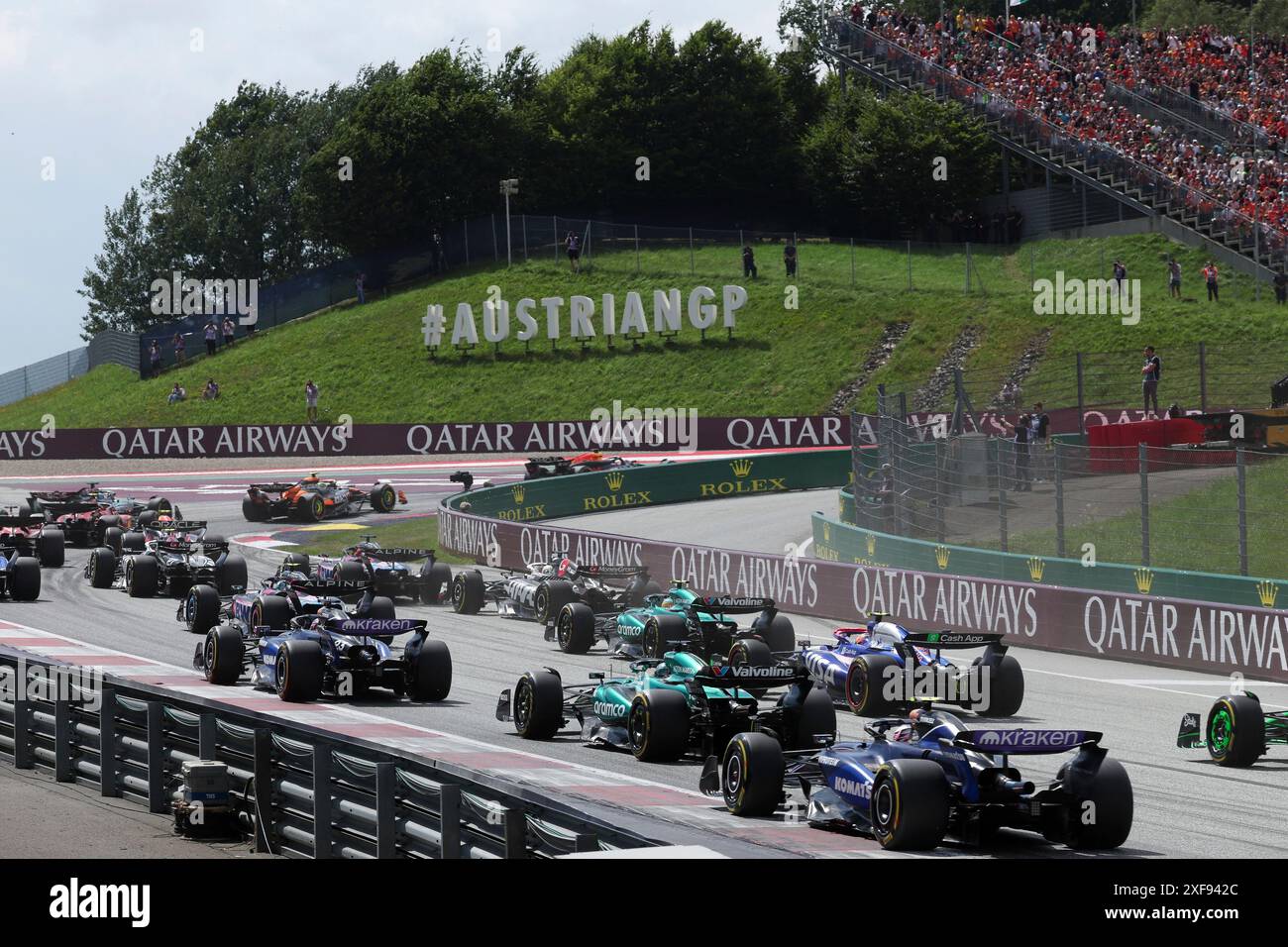 Spielberg, Autriche. 30 juin 2024. Départ du Grand Prix de F1 d'Autriche au Red Bull Ring le 30 juin 2024 à Spielberg, Autriche. (Photo de HOCH Zwei) crédit : dpa/Alamy Live News Banque D'Images