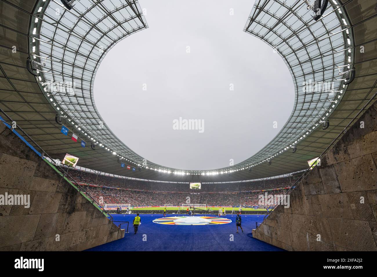 BERLIN, ALLEMAGNE - 21 JUIN 2024 : Euro 2024 Groupe d match Pologne vs Autriche 1:3. Stade Olimpic Olympiastadion Banque D'Images