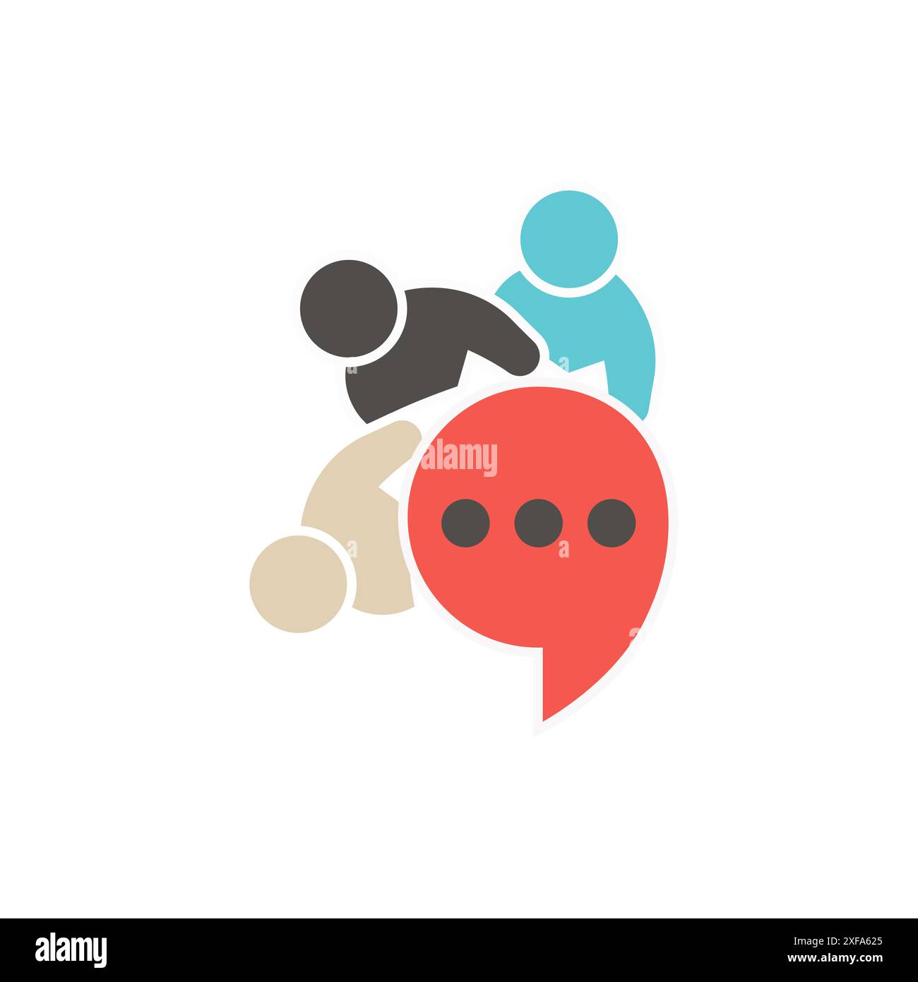 Illustration du modèle de logo social Talk Illustration de Vecteur