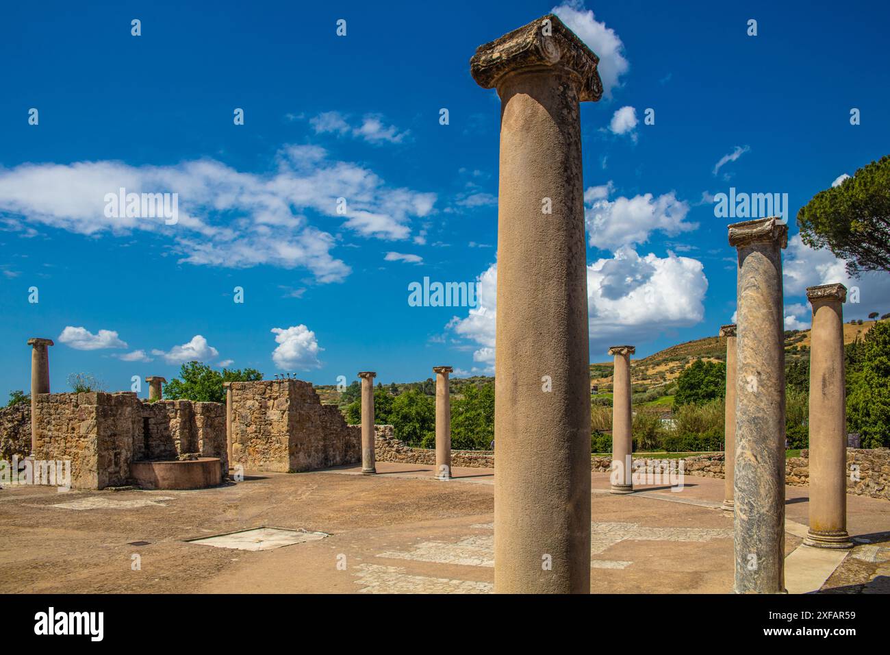 Géographie / voyage, Italie, Sicile, Piazza Armerina, Villa Romana del Casale, DROITS-SUPPLÉMENTAIRES-AUTORISATION-INFO-NON-DISPONIBLE Banque D'Images