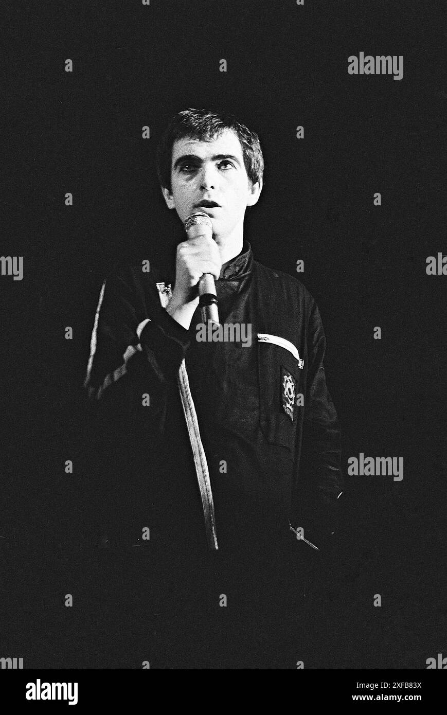 Leicester, Royaume-Uni, 24 février 1980 : Peter Gabriel, ancien chanteur de Genesis, se produit au de Montfort Hall, Leicester dans le cadre de sa tournée solo. Crédit : Terry Murden / DB Media services /Alamy Banque D'Images