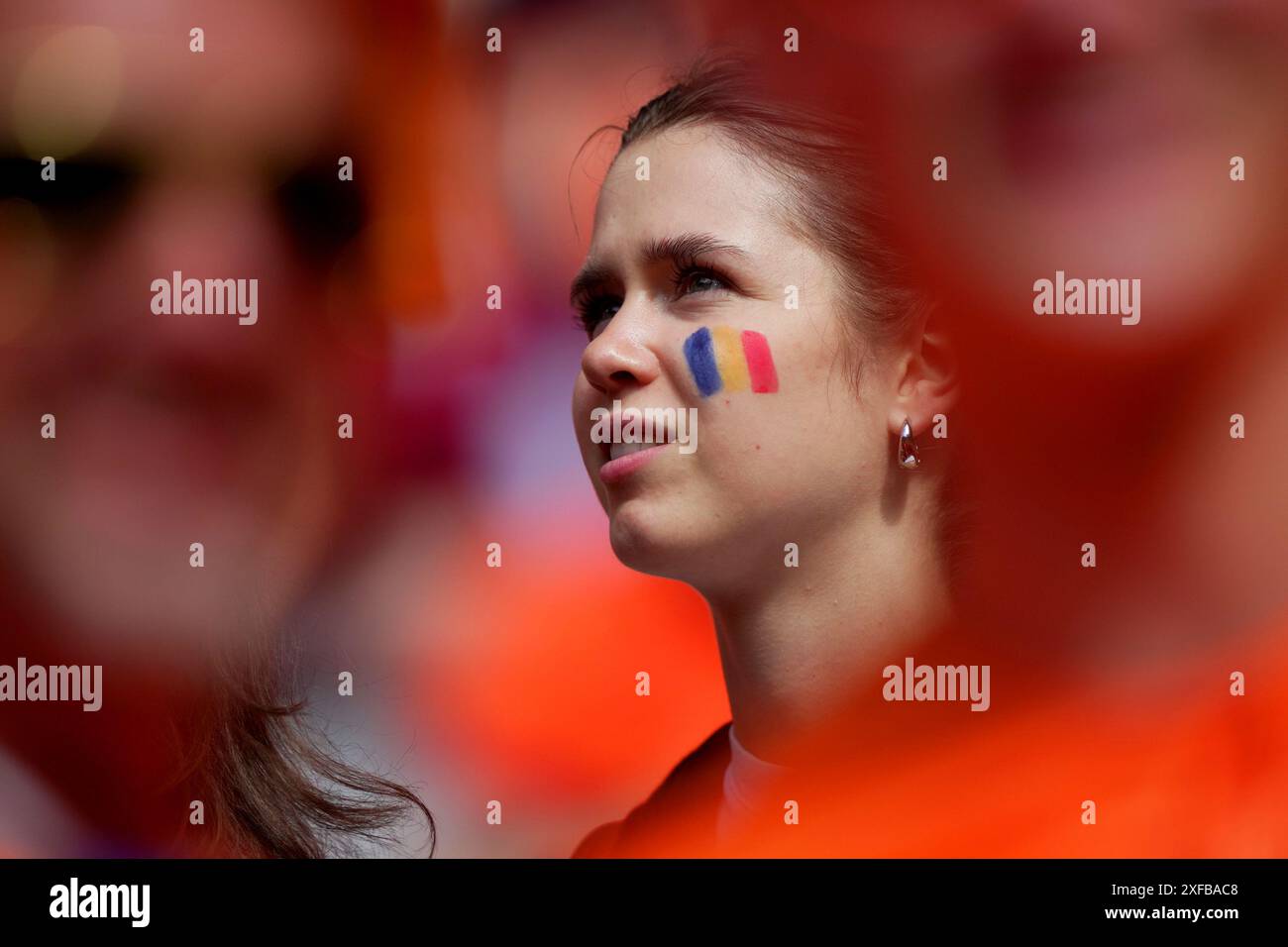 Munich, Allemagne. 02 juillet 2024. Les supporters des pays-Bas lors du match de football Euro 2024 entre la Roumanie et les pays-Bas au Munich Football Arena, Munich, Allemagne - 2 juillet 2024. Sport - Soccer . (Photo de Spada/LaPresse) crédit : LaPresse/Alamy Live News Banque D'Images