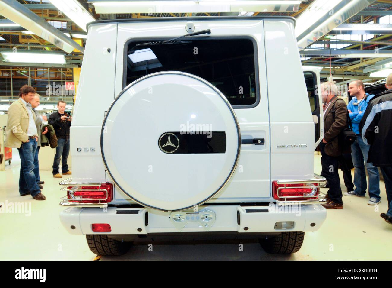 Construction de la mercedes classe G à graz construction de la mercedes classe G. Banque D'Images