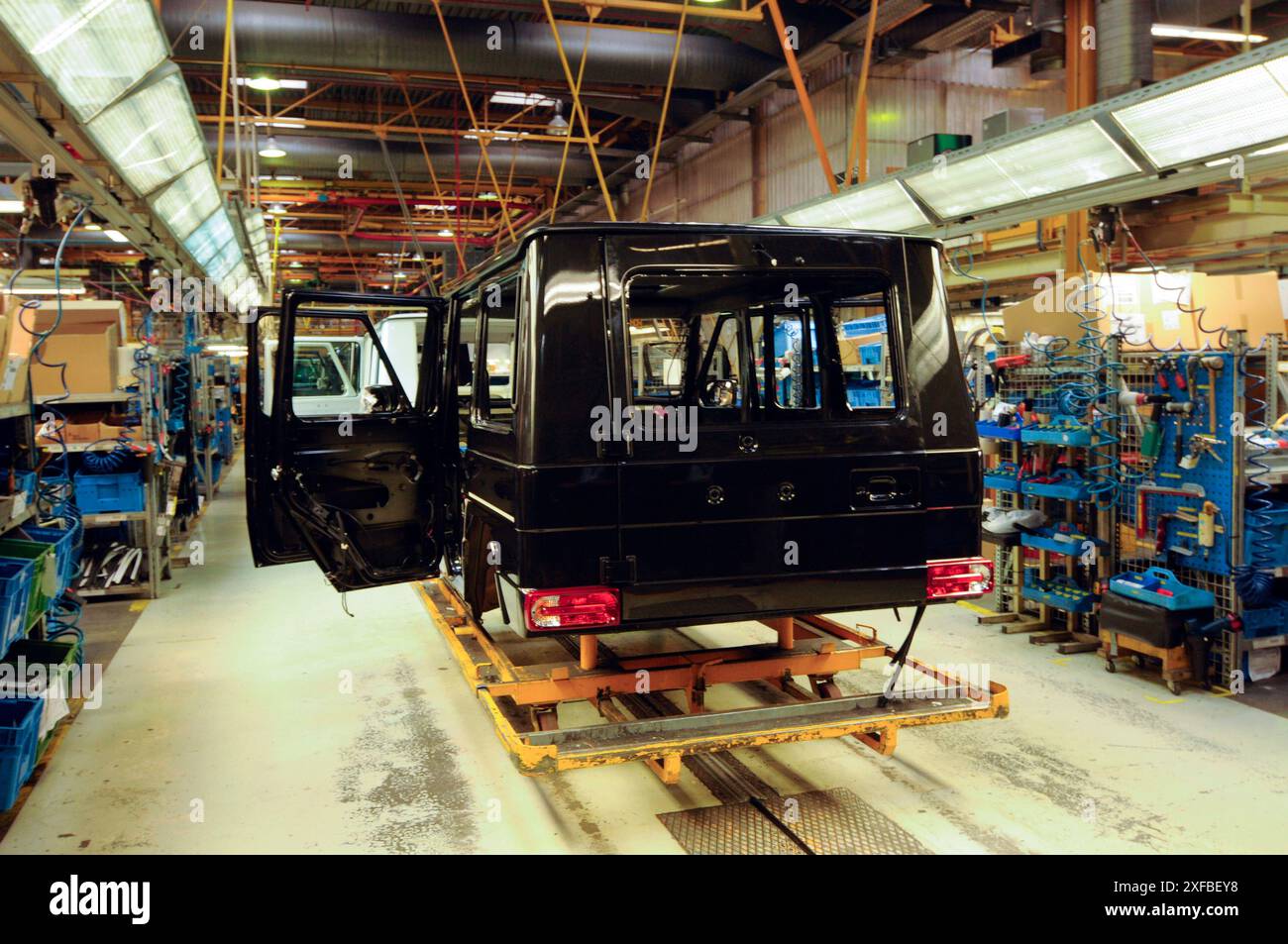 Construction de la mercedes classe G à graz construction de la mercedes classe G. Banque D'Images