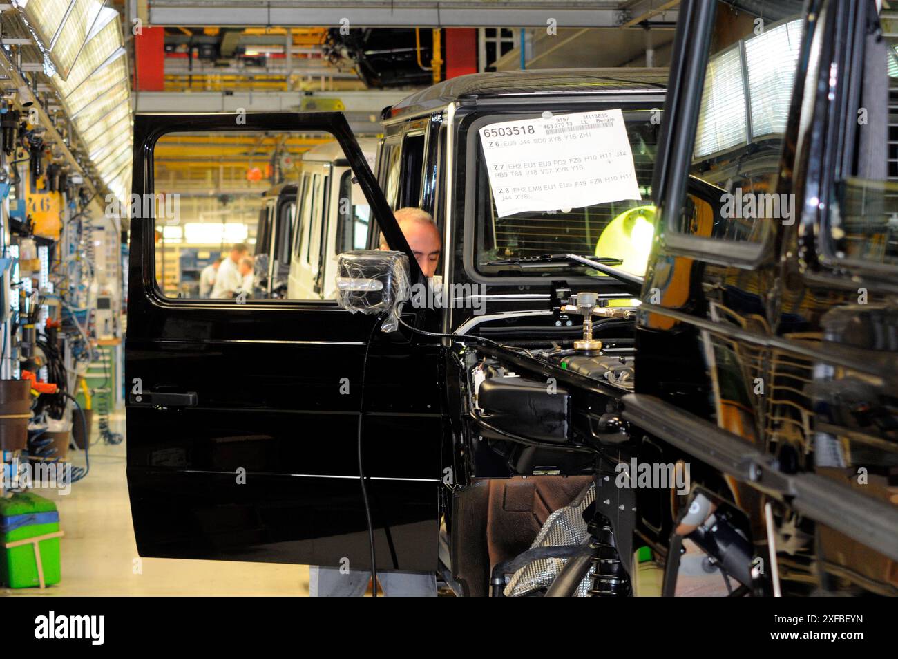 Construction de la mercedes classe G à graz construction de la mercedes classe G. Banque D'Images