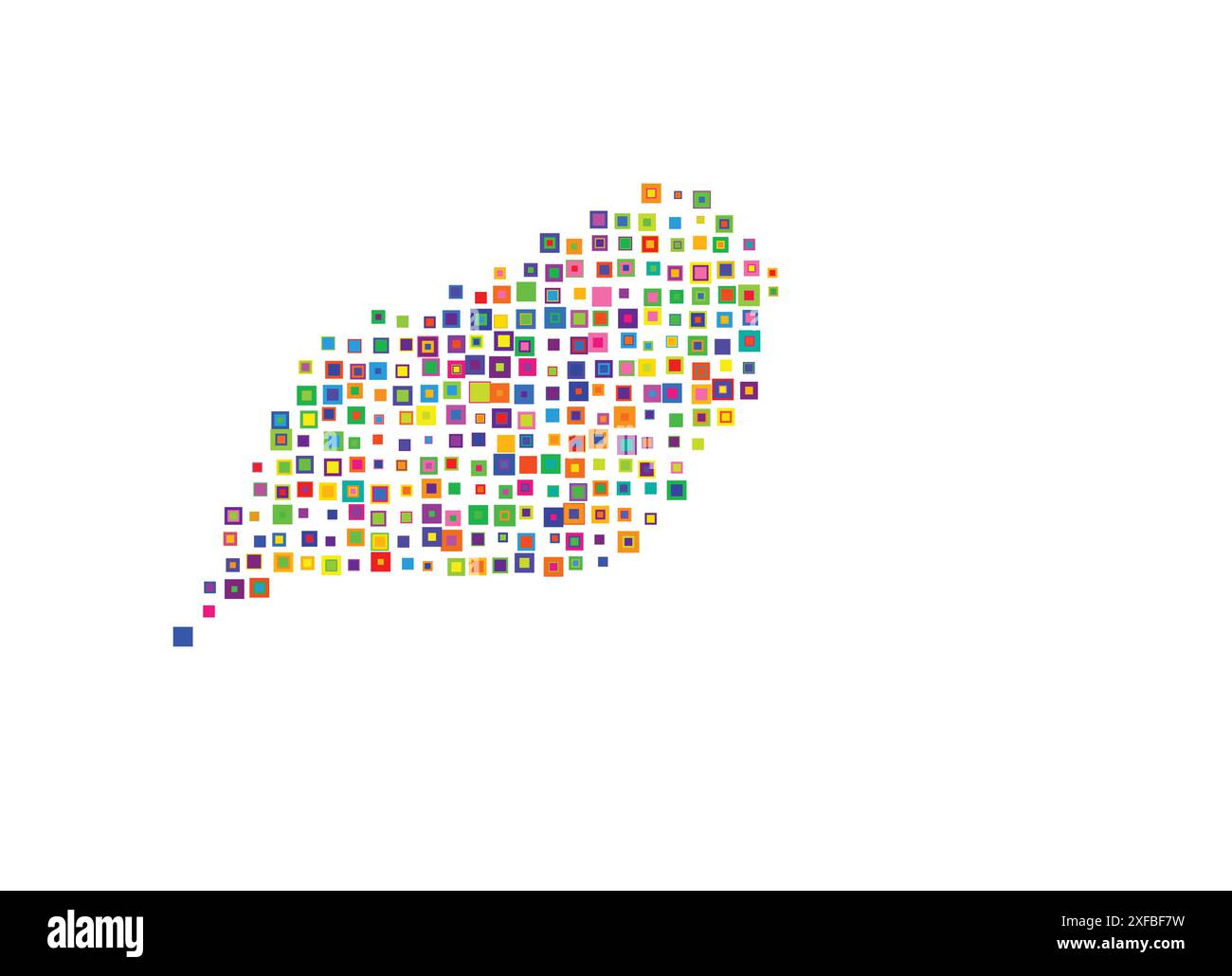 Symbole carte du territoire territoire territoire de Jervis Bay (Australie). Carte abstraite montrant l'état / la province avec un motif de carrés colorés qui se chevauchent l Illustration de Vecteur