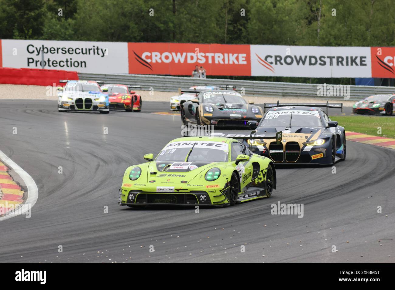 Mathieu JAMINET (FRA) / Matt CAMPBELL (AUS) / Frederic MAKOWIECKI (FRA), #92, Porsche 911 GT3 R (992), Team : SSR Herberth (DEU), Motorsport, CrowdStrike 24H of Spa, Belgien, Spa-Francorchamps, 29.06.2024 Foto : Eibner-Pressefoto/Juergen Augst Banque D'Images