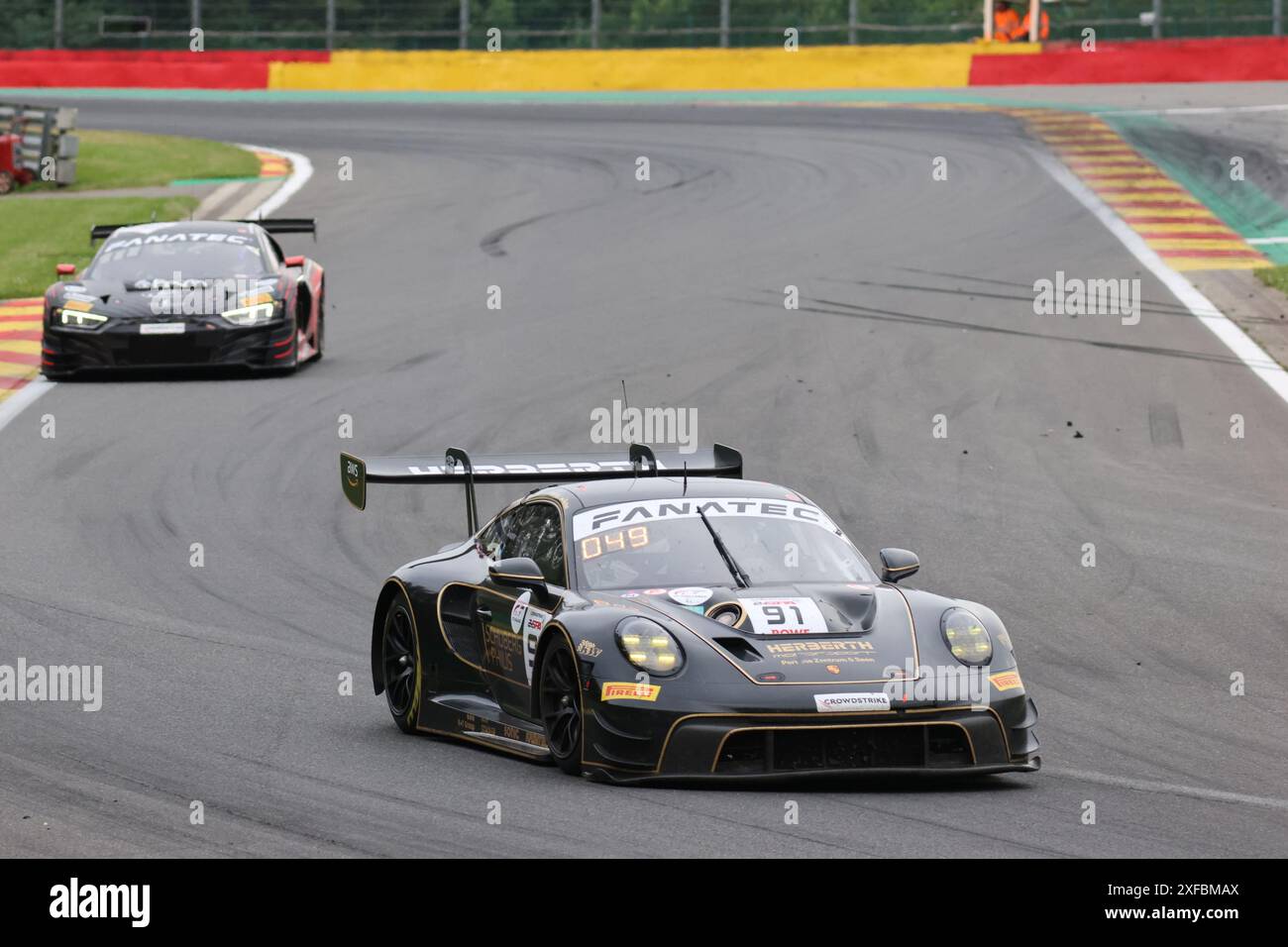 Ralf BOHN (DEU) / Robert RENAUER (DEU) / Morris SCHURING (NDL) / Alfred RENAUER (DEU, #91, Porsche 911 GT3 R (992), Team : Herberth Motorsport (DEU), Motorsport, CrowdStrike 24H of Spa, Belgien, Spa-Francorchamps, 29.06.2024 Foto : Eibner-Pressefoto/Juergen Augst Banque D'Images