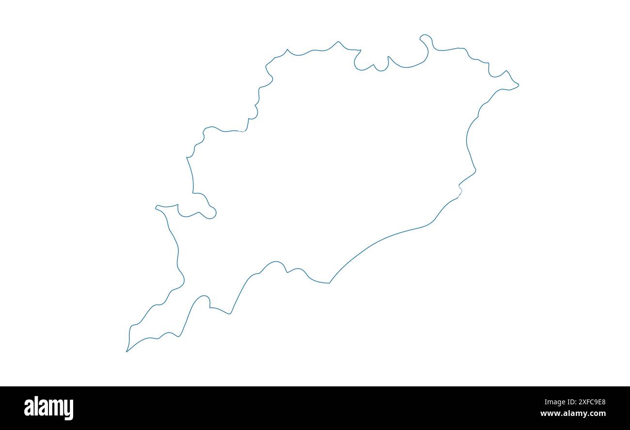 Odisha Map outline1, État de l'Inde, République de l'Inde, gouvernement, carte politique, carte moderne, drapeau indien, illustration vectorielle Illustration de Vecteur