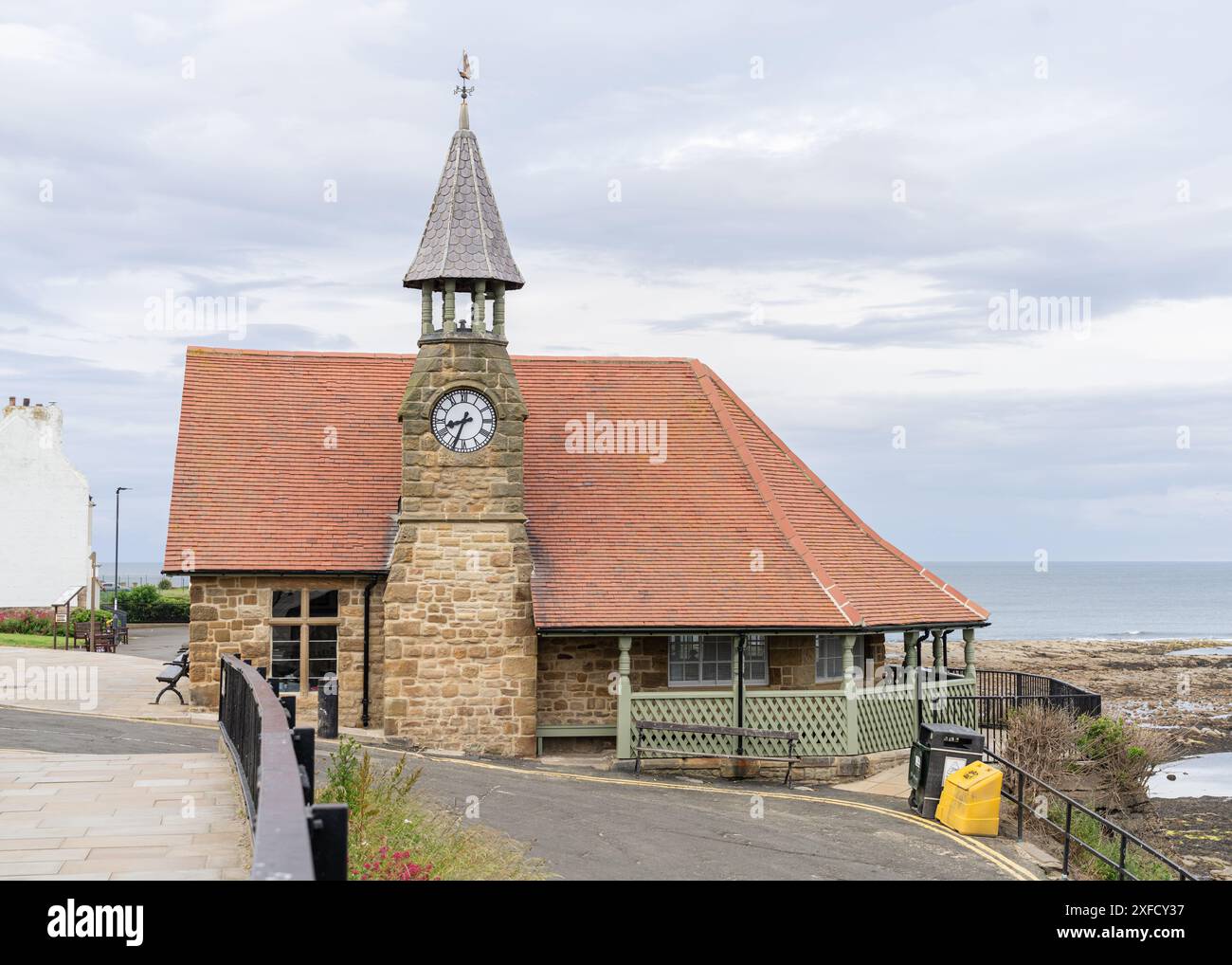 Cullercoats Watch House, bâtiment classé Grade II à Cullercoats, North Tyneside Banque D'Images