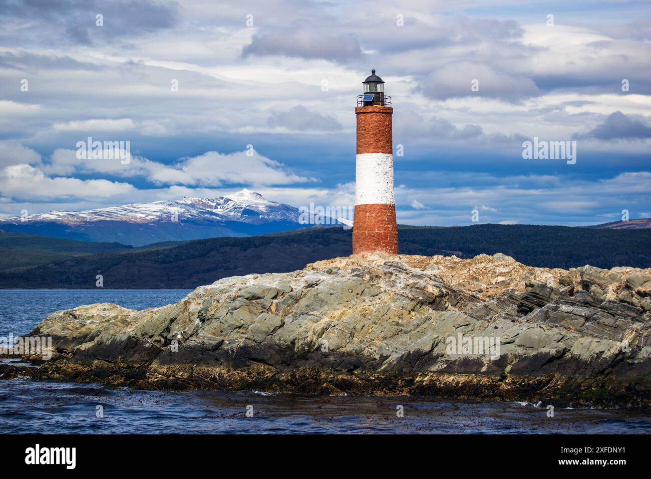 Phare des éclaireurs, canal Beagle, Argentine, jeudi 16 novembre, 2023. photo : David Rowland / One-Image.com Banque D'Images