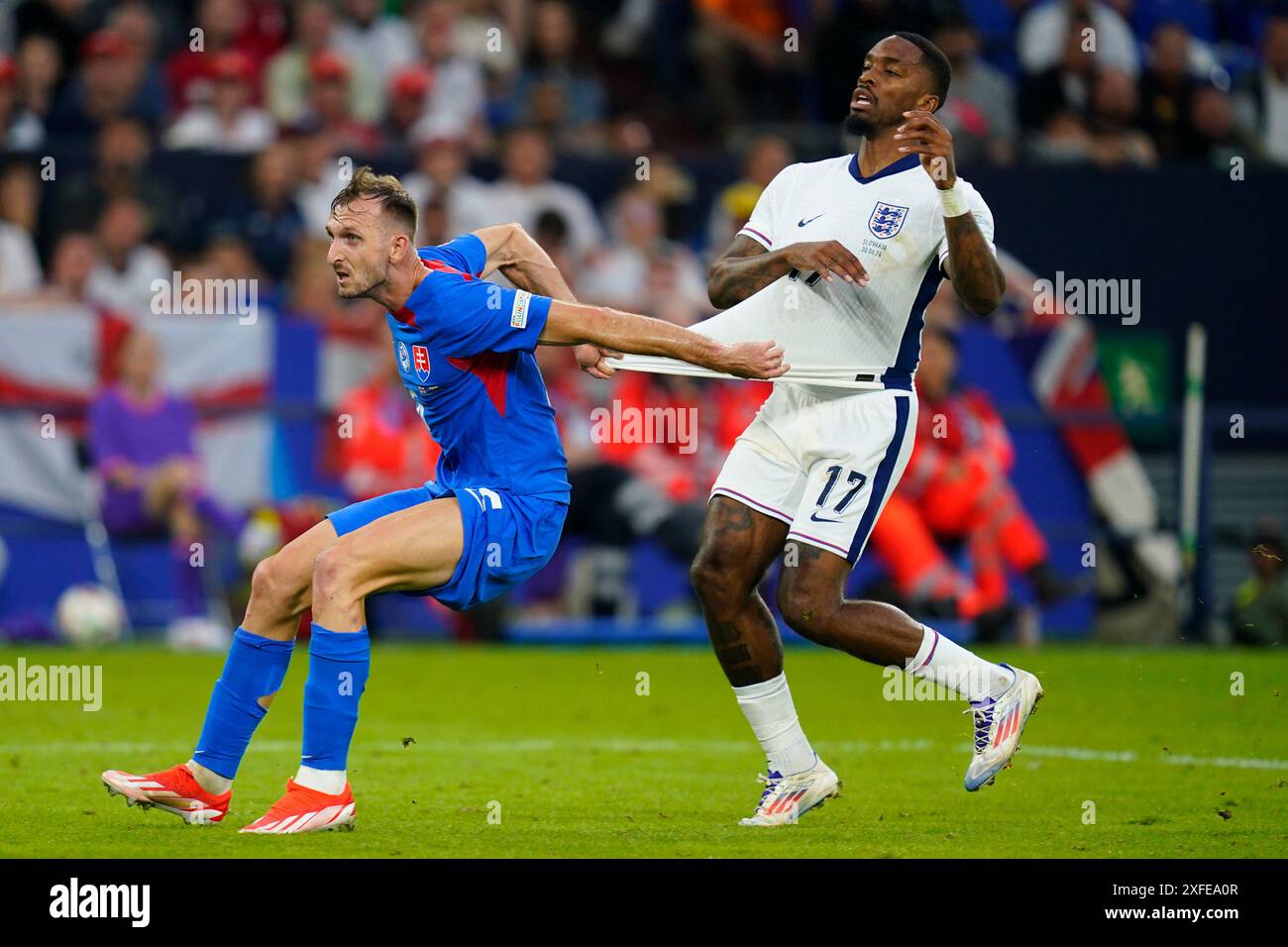 Gelsenkirchen, Allemagne. 30 juin 2024. L'Anglais Ivan Toney lors du match de l'UEFA Euro 2024 entre l'Angleterre et la Slovaquie, Round of 16, a joué au stade Veltins-Arena le 30 juin 2024 à Gelsenkirchen, Allemagne. (Photo de Sergio Ruiz/PRESSINPHOTO) crédit : AGENCE SPORTIVE PRESSINPHOTO/Alamy Live News Banque D'Images