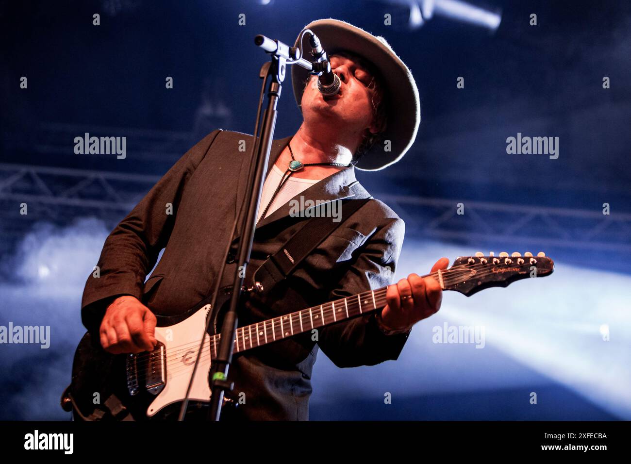 Les Libertines (Pete Doherty) concert live au Circolo Magnolia - Segrate, Milan, Italie 02 juillet 2024 © Giorgia de Dato Banque D'Images