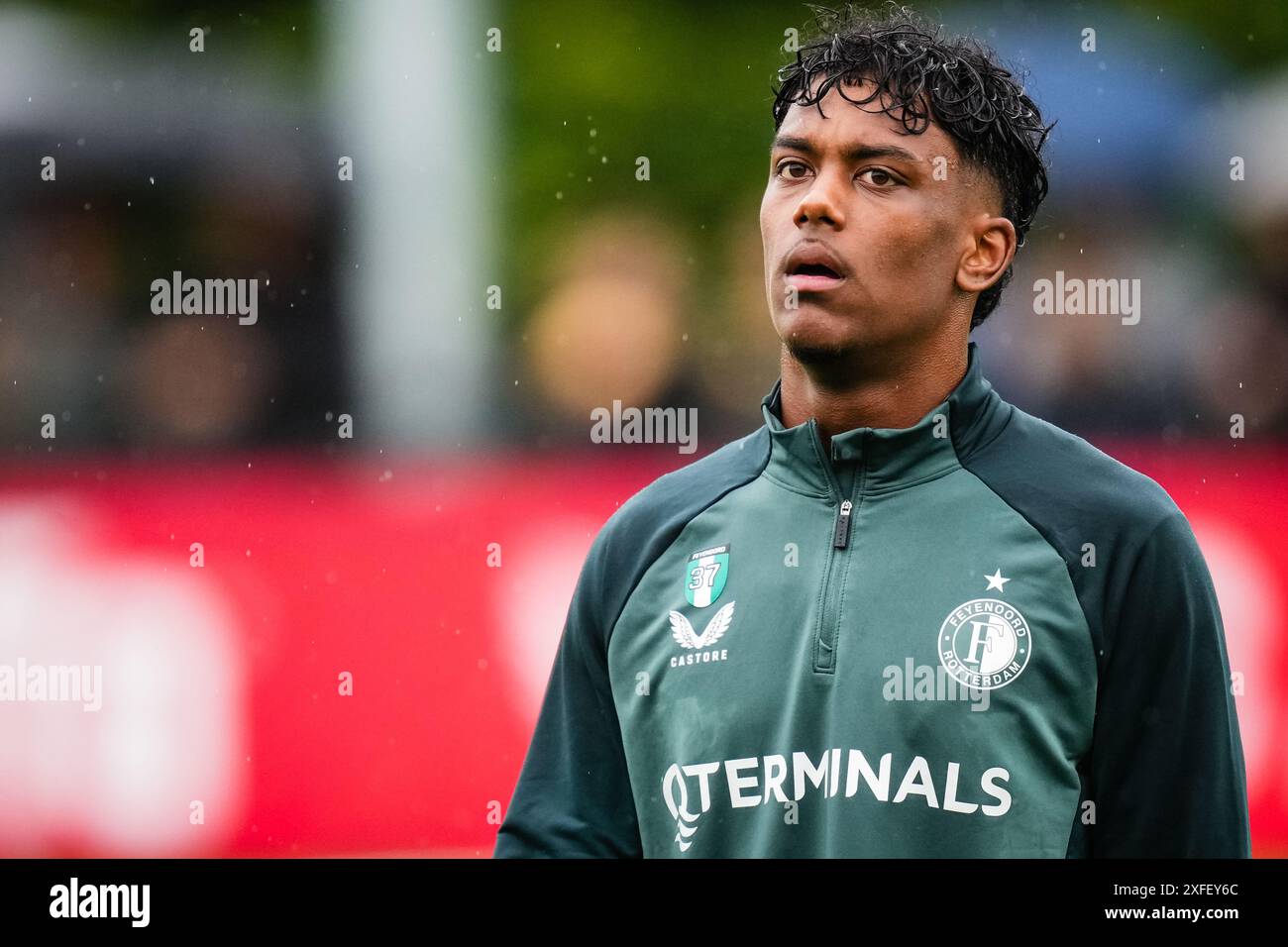 Rotterdam, pays-Bas. 03 juillet 2024. Rotterdam - Jaden Slory of Feyenoord lors de la première formation de Feyenoord le 3 juillet 2024 au Trainingscomplex 1908 à Rotterdam, pays-Bas (VK Sportphoto/Yannick Verhoeven) crédit : Box to box Pictures/Alamy Live News Banque D'Images