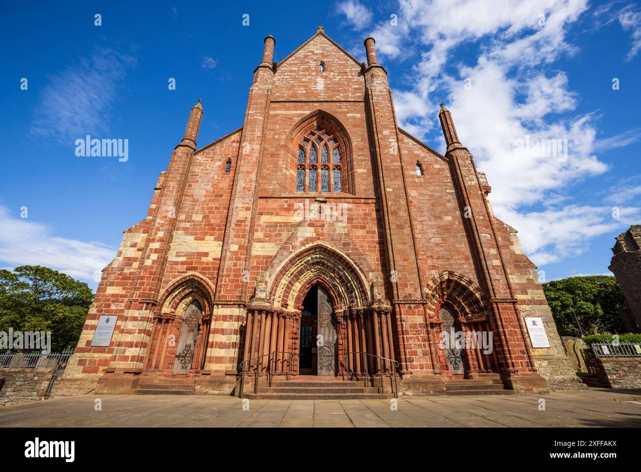 Cathédrale St Magnus, Kirkwall, Orcades, Nord de l'Écosse Banque D'Images
