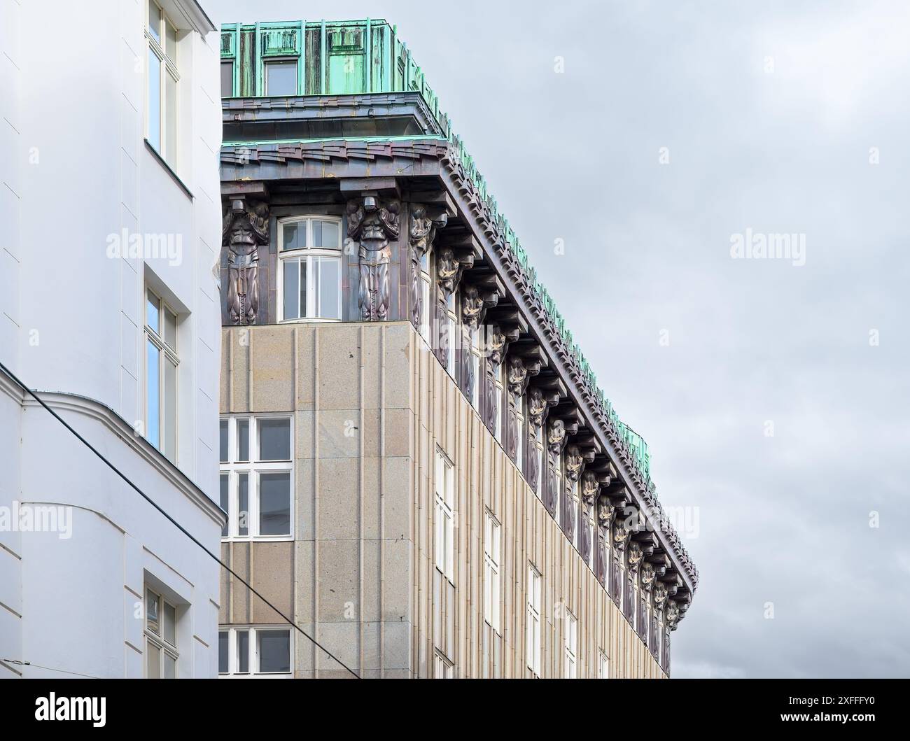 Vienne, Autriche - immeuble de bureaux Zacherlhaus par Joze Plecnik Banque D'Images