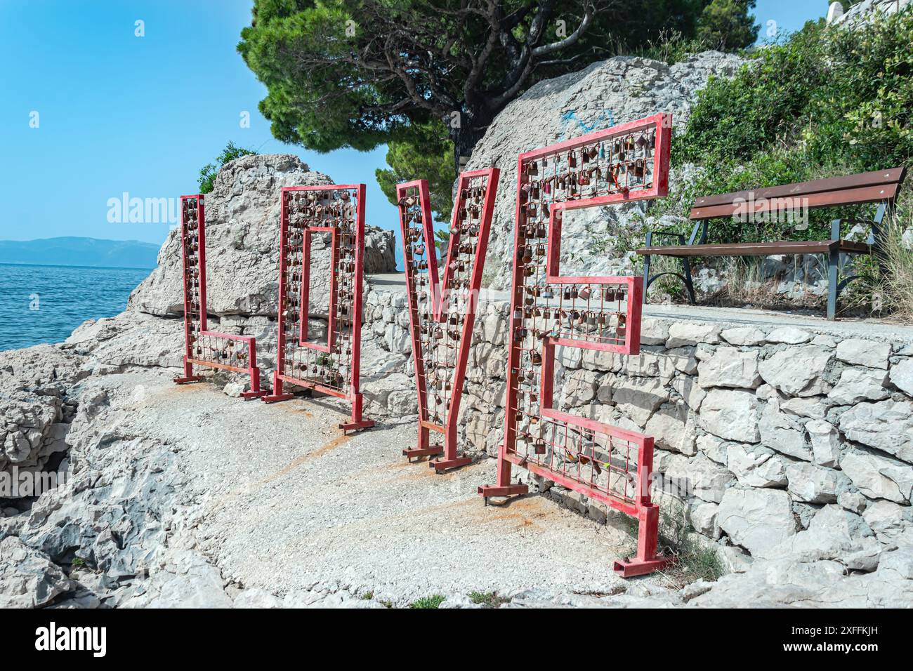 Signe de l’amour Banque D'Images