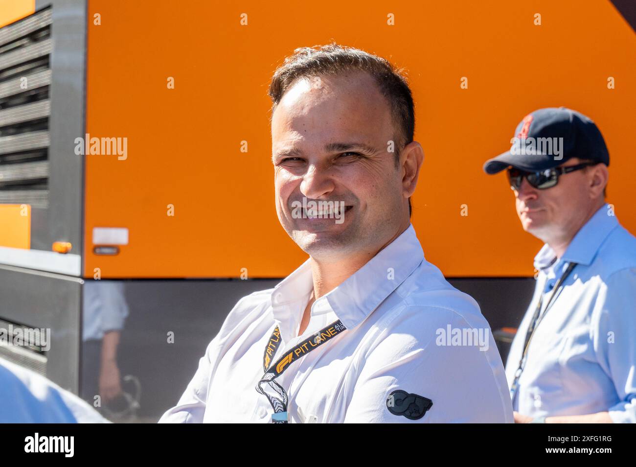 Montmelò, Barcelone Espagne - 06 23 2024 : pilotes F1 et formule 1 au GP Espagne 2024 - Vitantonio Liuzzi dans le Paddock de formule 1 Banque D'Images