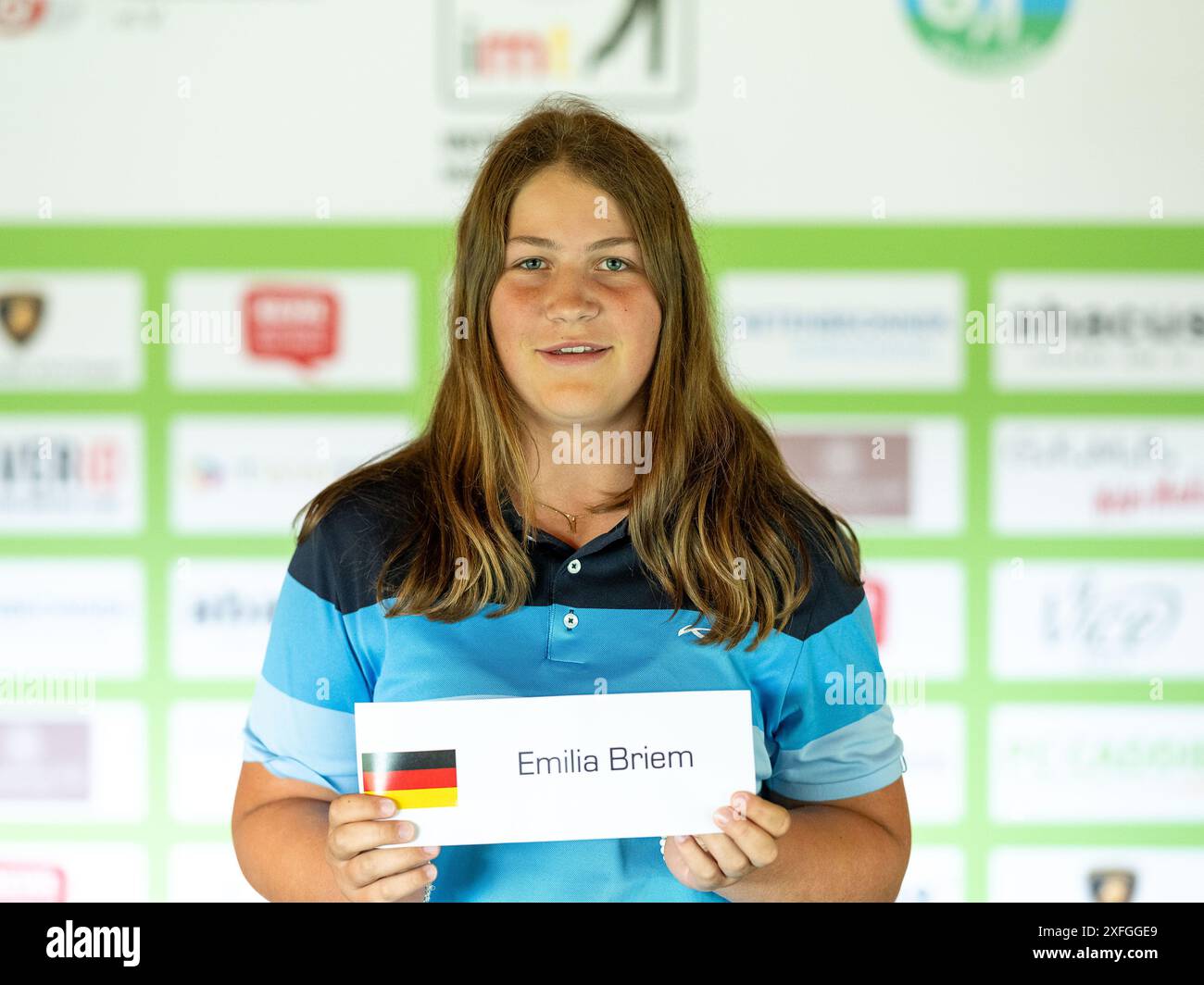 Emilia Briem, International Matchplay-Trophy, Golf, BWGV, 2. DÉFI INTERNATIONAL ALLEMAND DE LA JEUNESSE 2024 04.-07.07.2024, Foto : Eibner / Walther Banque D'Images