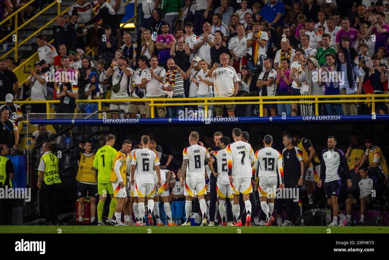 Dortmund, Allemagne. 29 juin 2024. Formateur Julian Nagelsmann (Deutschland) und Team Germany - Denmark Deutschland - Dänemark 29.06.2024 Copyright ( Banque D'Images