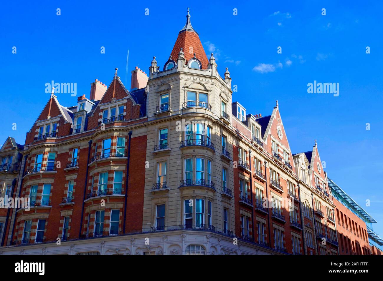 50 Hans Crescent, Knightsbridge, Londres, Angleterre. Banque D'Images