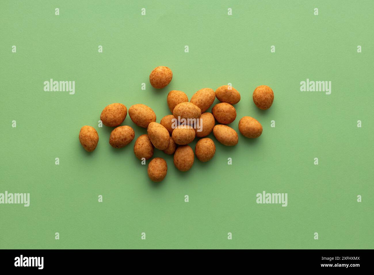 Arachis hypogaea - arachides mexicaines biologiques frites Banque D'Images