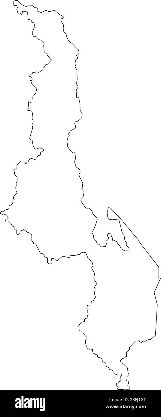conception d'illustration d'icône de carte de pays malawi Illustration de Vecteur