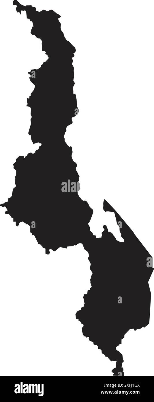 conception d'illustration d'icône de carte de pays malawi Illustration de Vecteur