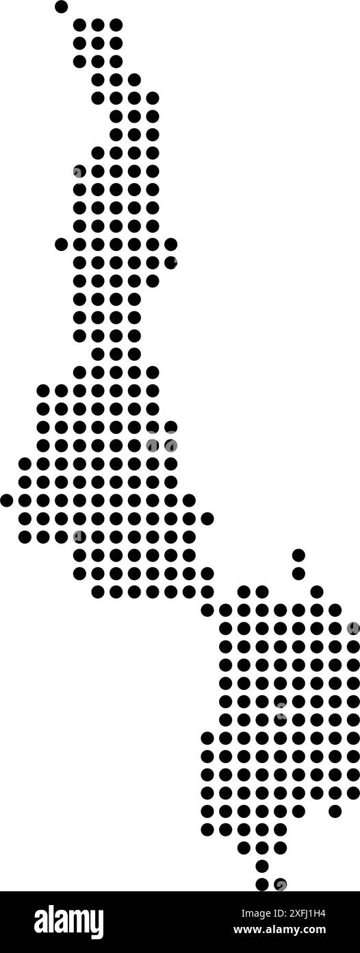 conception d'illustration d'icône de carte de pays malawi Illustration de Vecteur