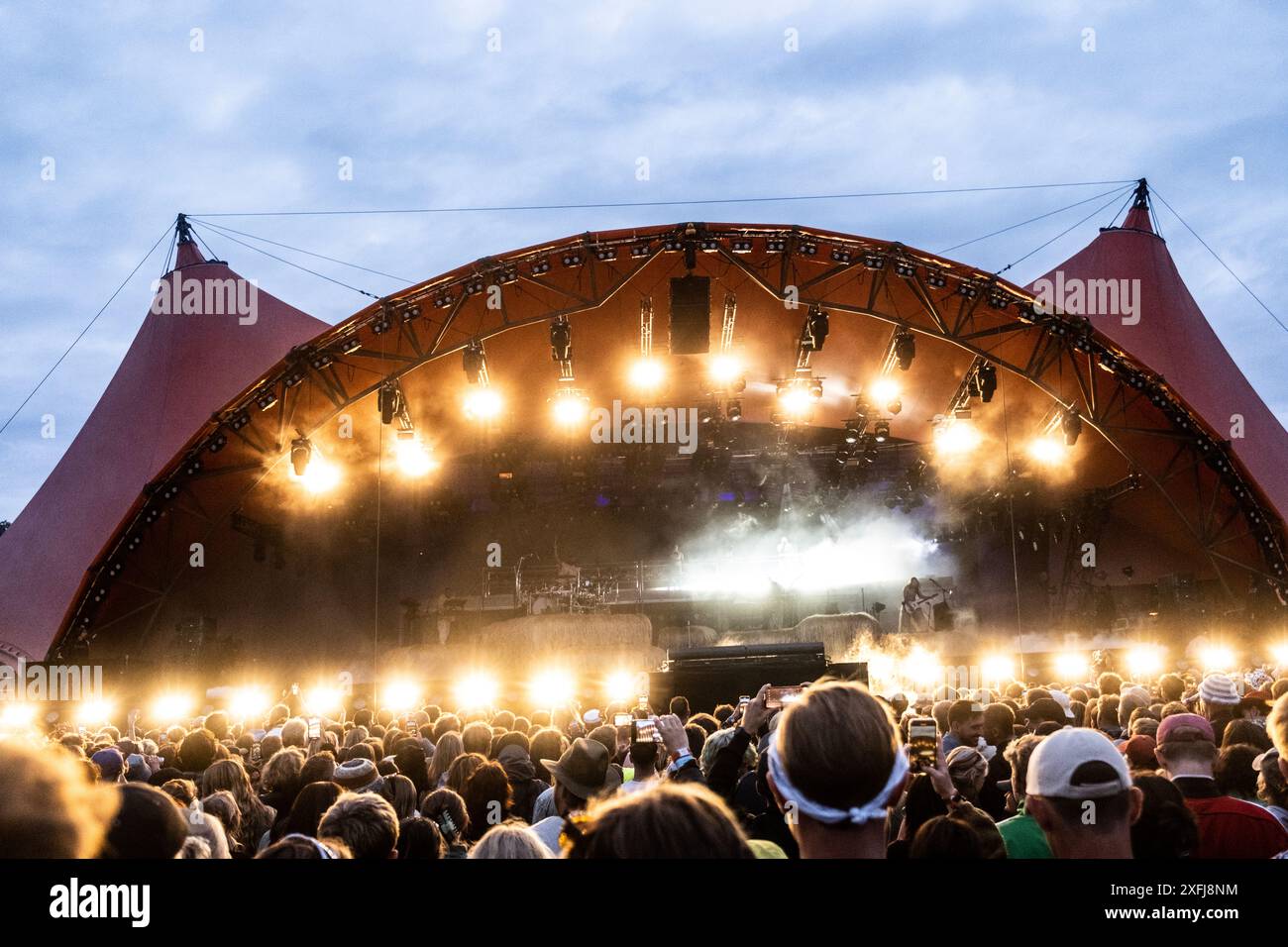 Roskilde, Danemark. 03 juillet 2024. American Doja Cat aka Amala Ratna Zandile Dlamini se produit sur Orange Scene au Roskilde Festival mercredi 3 juillet 2024. (Photo : Helle Arensbak/Ritzau Scanpix) crédit : Ritzau/Alamy Live News Banque D'Images