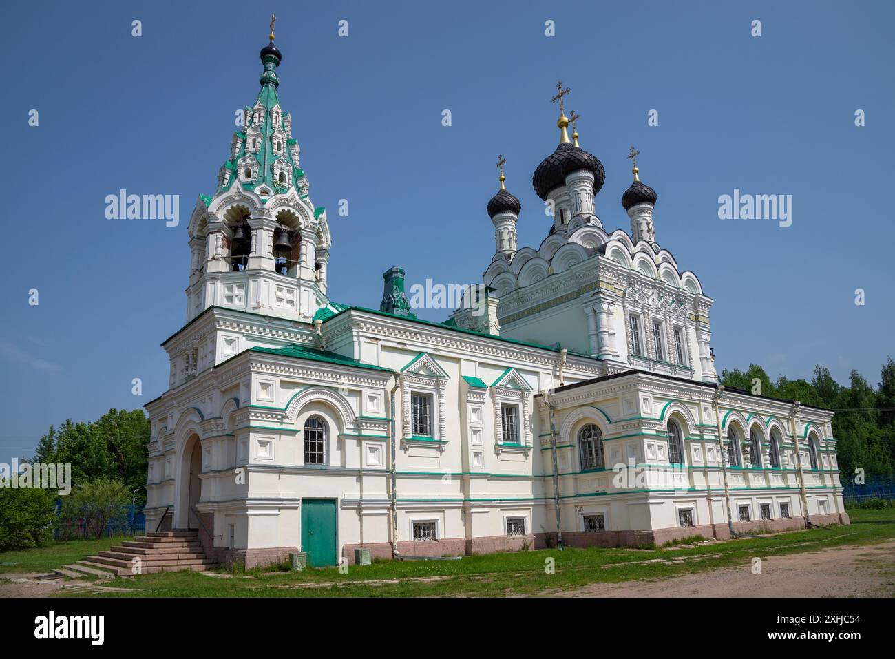 L'Église de la Sainte Trinité. Toile à voile. Ivangorod, région de Leningrad, Russie Banque D'Images