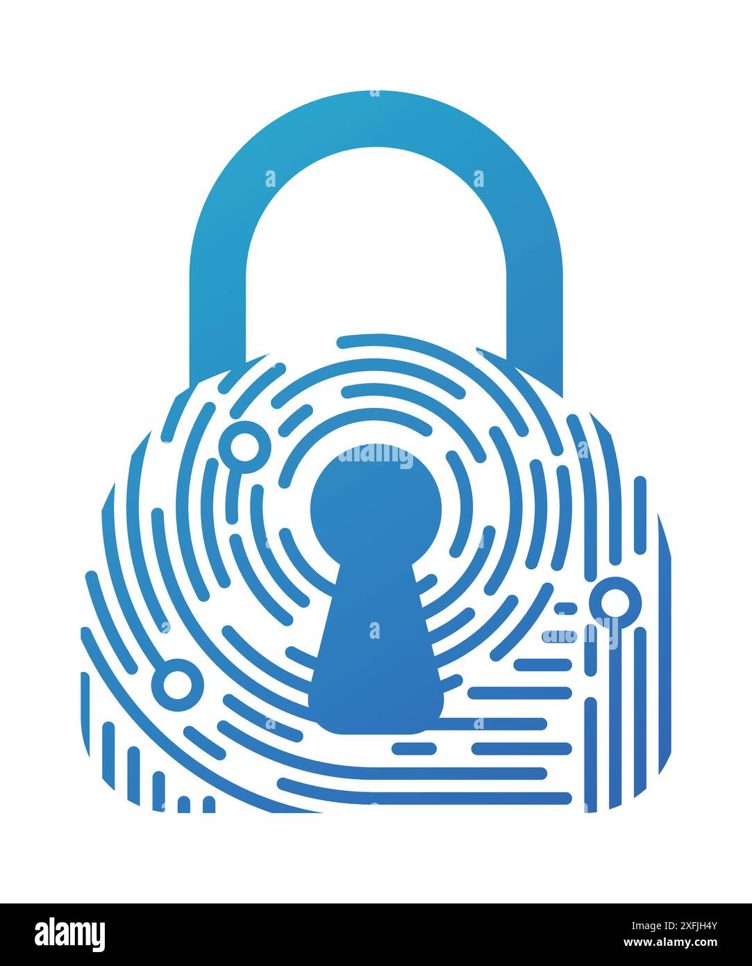 Concept Network et Cyber Security dans le style d'empreinte digitale, illustration vectorielle de conception plate, pour la conception graphique et web Illustration de Vecteur Concept Network et Cyber Security dans le style d'empreinte digitale, illustration vectorielle de conception plate, pour la conception graphique et web Illustration de Vecteur
