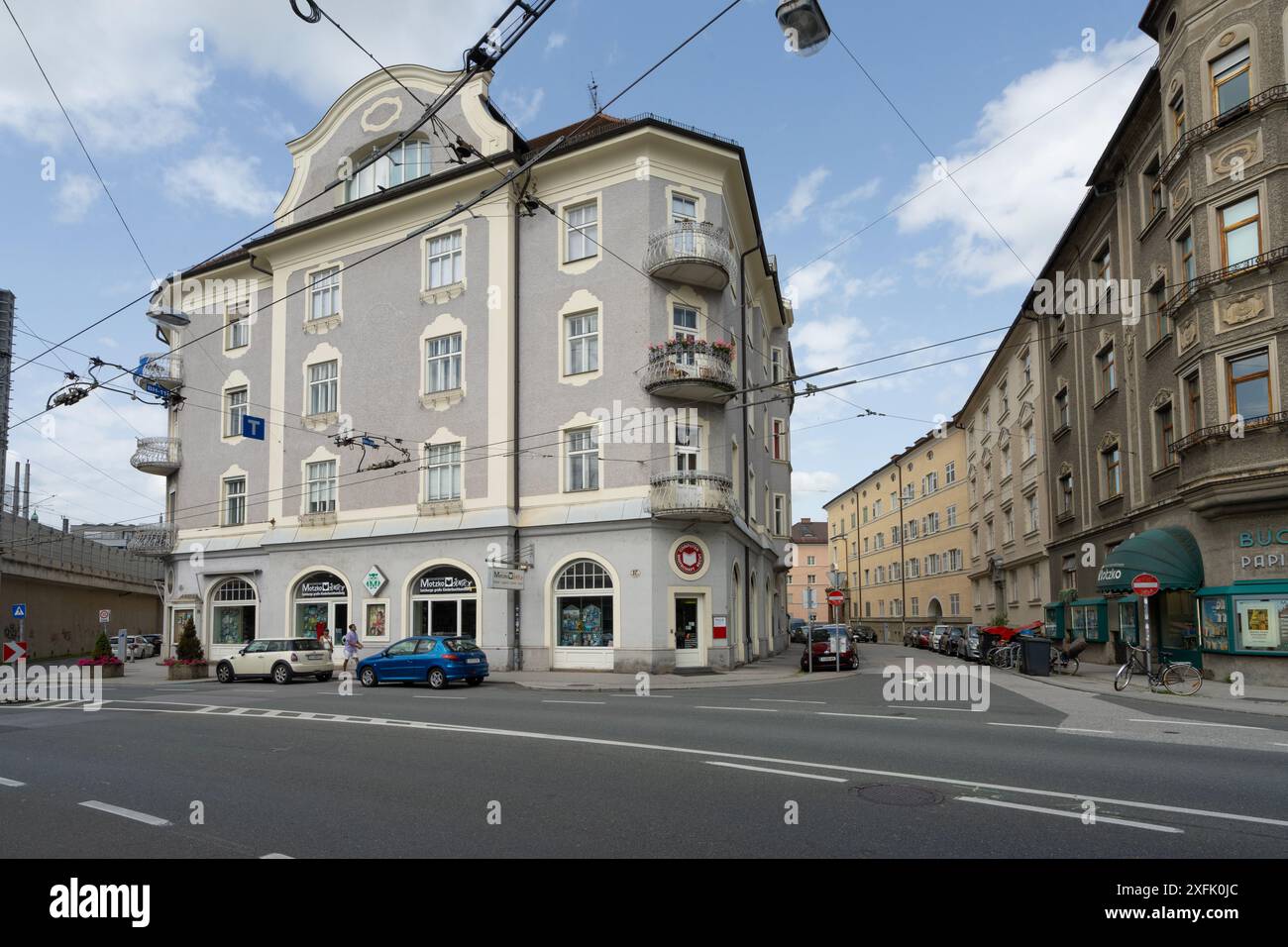 Salzbourg, Autriche. 30 juin 2024. Palais classique dans le centre-ville Banque D'Images