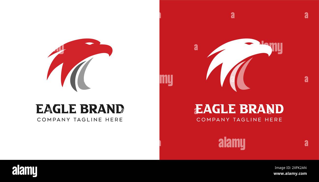 logo tête aigle. vecteur de logo eagle Illustration de Vecteur