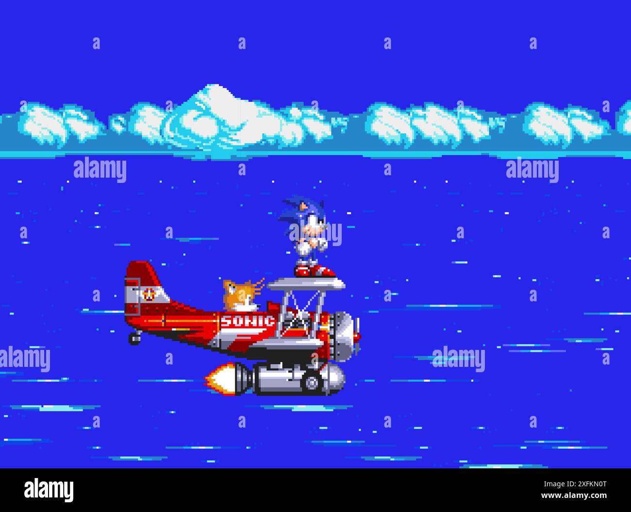 Kiev, Ukraine - 21 janvier 2021 : Art of Sonic The Hedgehog 3 jeu vidéo classique, illustration vectorielle de conception de pixels. Sonic The Hedgehog 3 est une plate-forme Illustration de Vecteur