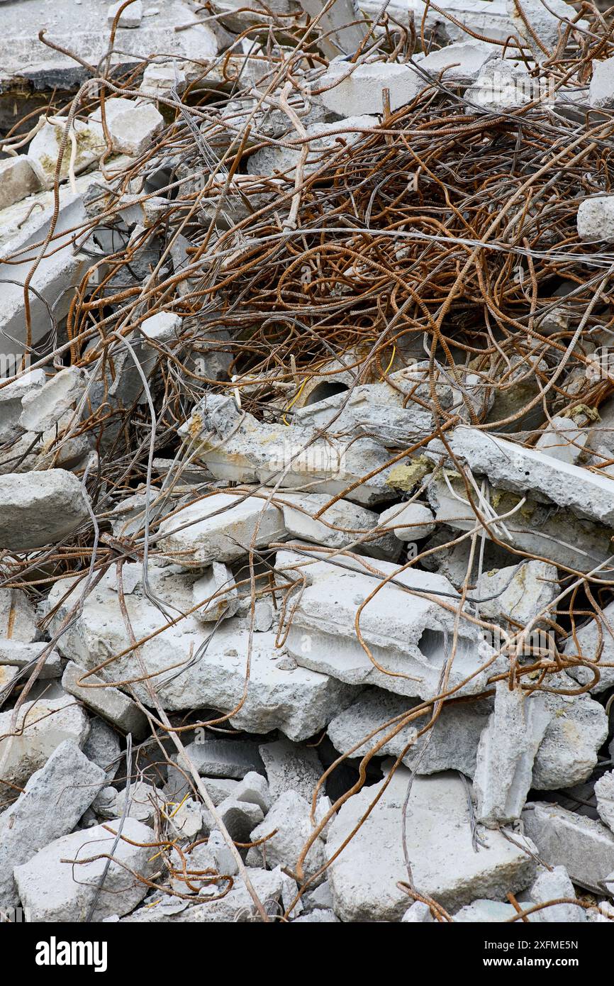 Démolition du Plejecenter Sølund, maison de retraite (2021) ; Copenhague, Danemark Banque D'Images