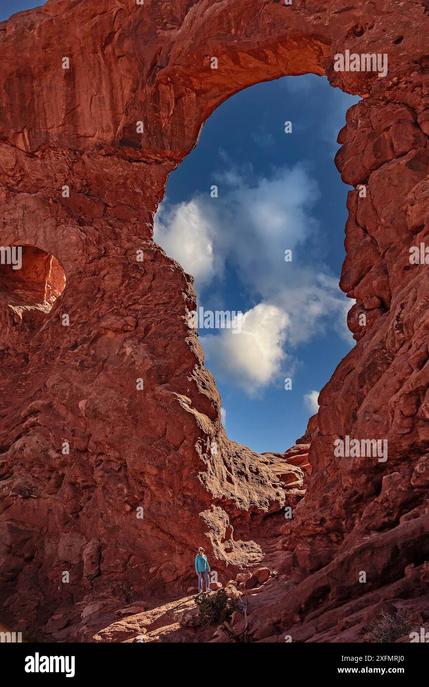 Passage de tourelle, Arches National Park, Moab, Utah Banque D'Images